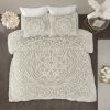 3 piece Tufted Cotton duvet cover set